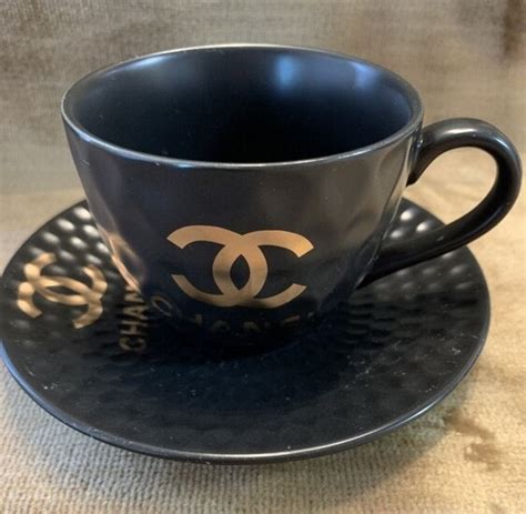 chanel coffee tumbler|Chanel cup and saucer.